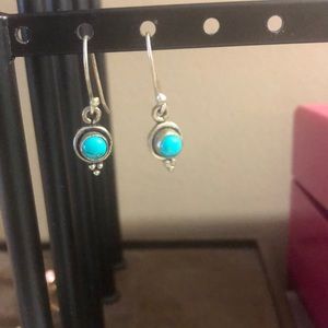 Blue dangle earrings